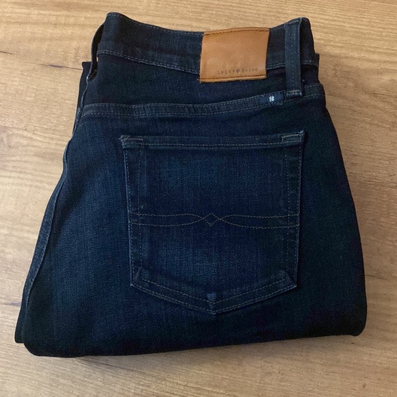 Dark Denim Lucky Brand Straight Leg Jeans - Picture 2 of 4
